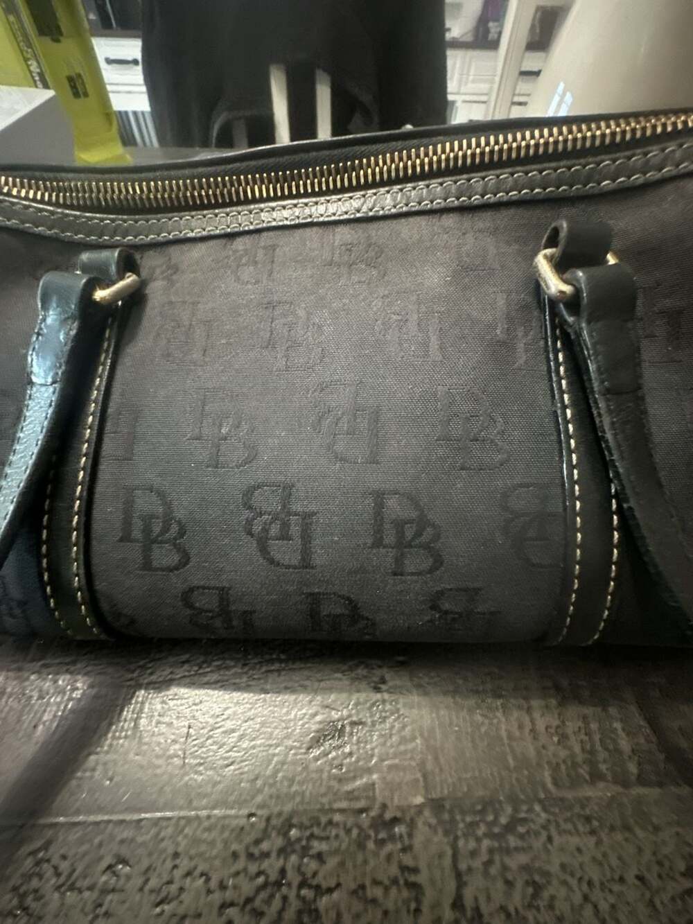 Dooney & Bourke Signature Monogram Canvas Barrel Shoulder Bag - Picture 2 of 8